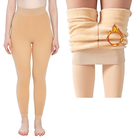 WomenS Winter Ankle Length Leggings Warm Fur Fleece Lined Thermal Skinny Fit Leggings Casual Trouser Skin 3