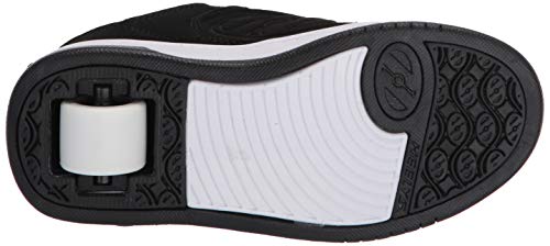 Heelys girls Voyager Tennis Shoe, Black/White, 3 Big Kid US