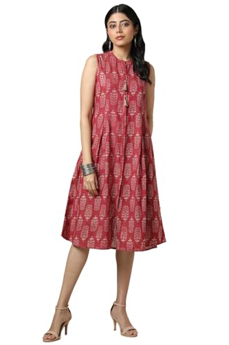 Soch Women Cotton Blend Knee Length Dress (cws5ku61191