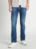Dennis Lingo MenS Solid Loose Fit Mid Rise Casual Denim Jeans