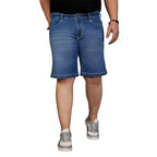 Bigbanana Plus Size MenS Regular Fit Washed Shorts (Adeben-Blue,Blue,6Xl)