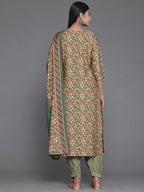 Libas WomenS Silk Blend Kurta Set (35387_Green