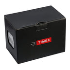 Timex Men's Easy Reader 35mm Day-Date Watch - Silver-Tone Case White Dial with Dark Brown Leather Strap