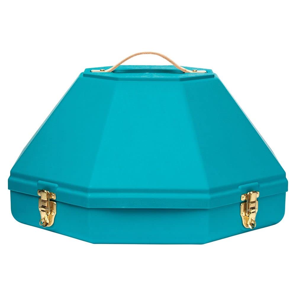 Schneiders Western Hat Can | Color Teal | Ideal Horse Show Companion | Robust Protection for Western Hats | Adjustable Fit | Mir