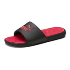 PUMA Men's COOL CAT 2.0 Slide Sandals, PUMA Black-PUMA Red-PUMA Red, 10