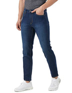 INKD Mens Contrast Stitch Stretchable Regular Fit Jeans