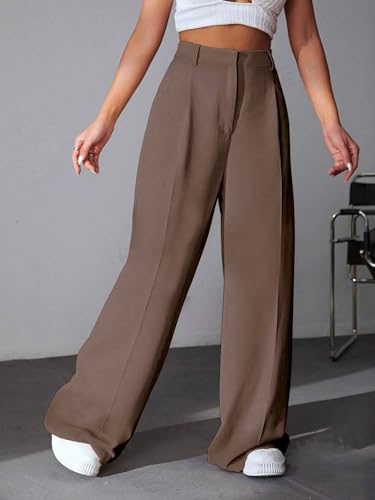 Greciilooks Women Trousers For Women |  WomenS High-Waisted Pant | Korean Trousers For Women