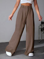 Greciilooks Women Trousers For Women |  WomenS High-Waisted Pant | Korean Trousers For Women