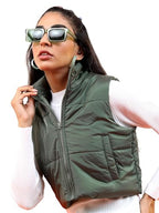 Ketch Womens Sleeveless Regular Fit Jacket Khjk000063 Olive Xl