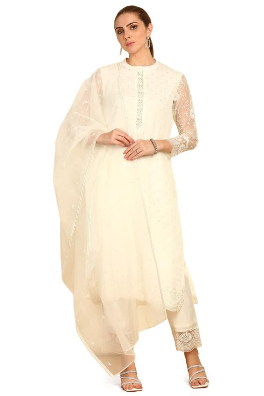 Soch Women Sequinned Embellished Brocade Suit Set