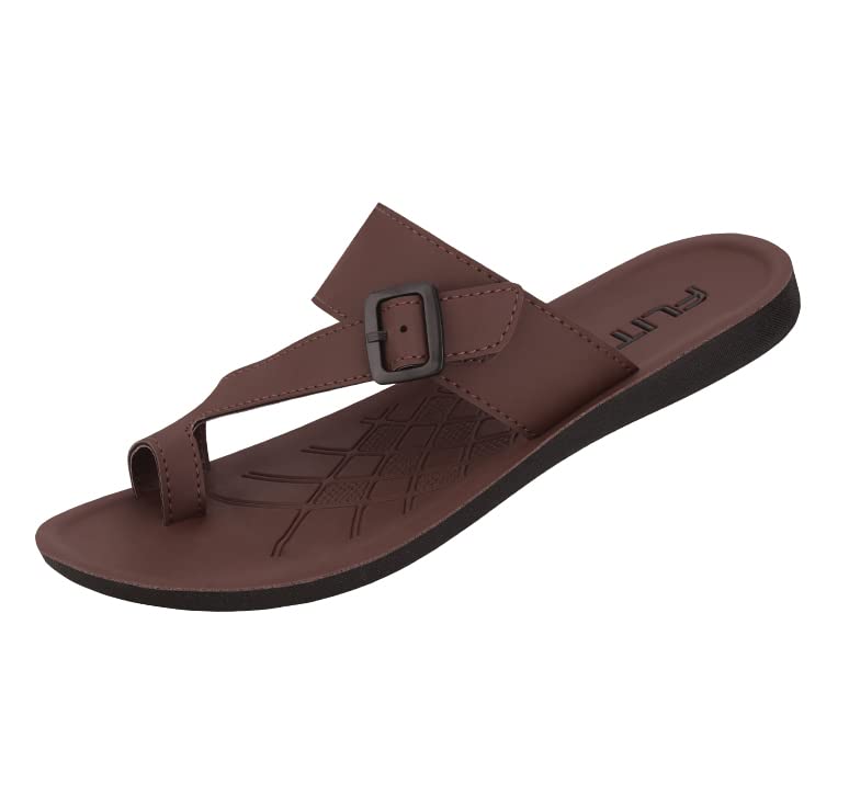 FLITE PU Mens PUg086G Slippers/Mens Faux Leather Slipper  Flat Chappal Cum Thong Sandal  For Daily Use Outdoor Indoor Formal O 10