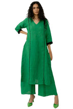 ANNI DESIGNER Womens Rayon Blend Straight Solid Kurta with Palazzo (PAPITA Green_XXL_Green_XX-Large)
