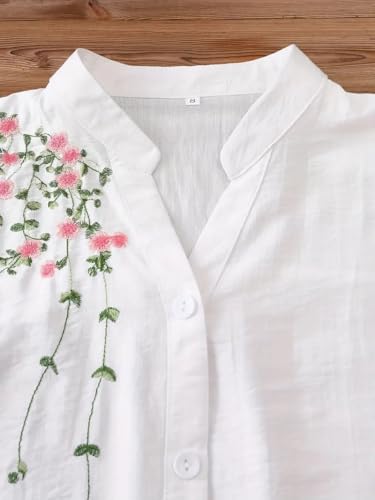 Litzo Shirts For Women  Korean Style Short Sleeve Button Down | Regular Fit Western Latest Stylish Office Wear Tops Women (L-99-