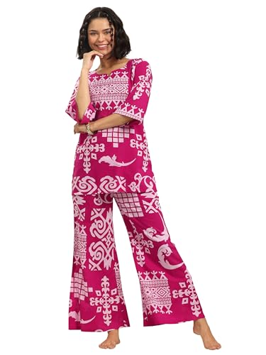Libas Womens Printed Cotton Night Suit Set For Women