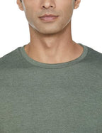 Fyltr MenS Solid T-Shirt - Half Sleeve | Round Neck | 100% Cotton | Regular Fit T-Shirt (Pack Of 2) Grey And Green