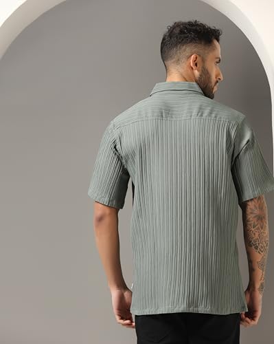Leriya Fashion Textured Shirts for Men | Casual Regular Fit Shirt for Men | Shirt for Men| Men Stylish Shirt | Men Fancy Shirt |