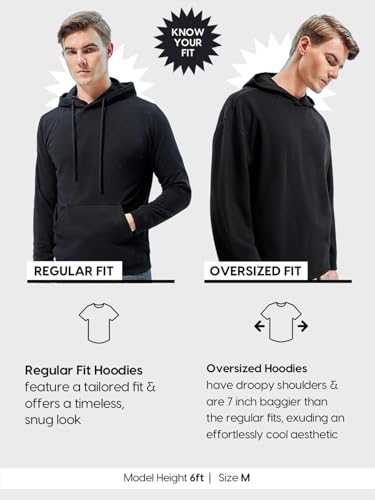 Bewakoof Heavy Duty 1.0 Official Squid Game Merchandise Mens Graphic Printed Oversized Fit Full Sleeve Fleece Hoodies_657415_Bl