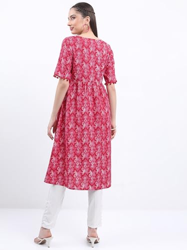 Ketch Women Regular Fit Short Sleeve Kurta