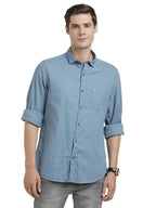 Turtle Men 100% Cotton Stellar Solid Slim Fit Casual Shirt