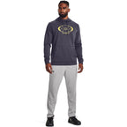 Under Armour Mens ArmourFleece Straight Leg Pant, (014) Halo Gray / / Black, Small