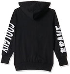 T2F Cotton Hooded Neck Regular Fit Hoodie (Boys-SS_35_Black
