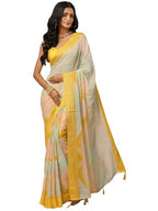 Libas Printed Chinon Saree For Women (92100P)