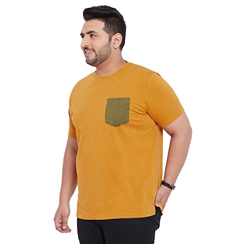 Bigbanana MenS Round Neck T-Shirt (Carlisle,Orange,6Xl)