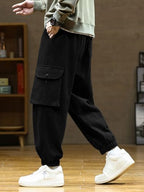 Nobero MenS Loose Sweatpants (1M-Bwjg-R0146-Bl_Black