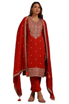 Soch Women Vichitra Embroidered Suit Set with Stones and Sequins