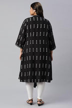 W For Woman Women'S Viscose Rayon A-Line Kurta With Asymmetric Hemline