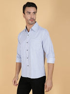 Kotty Mens Striped Polycotton Full Sleeves Shirts(Multicolor,Xl)