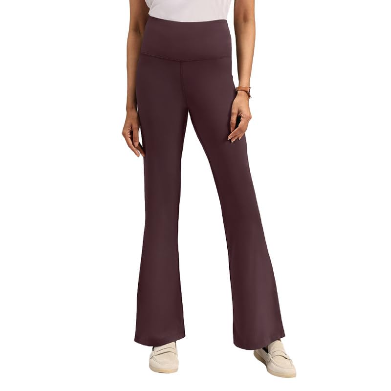 BlissClub Ultimate Flare Pants Lite Regular for Women Upto 54 ft | High Waist Trousers and Formal Pants for Office wear | Comfo
