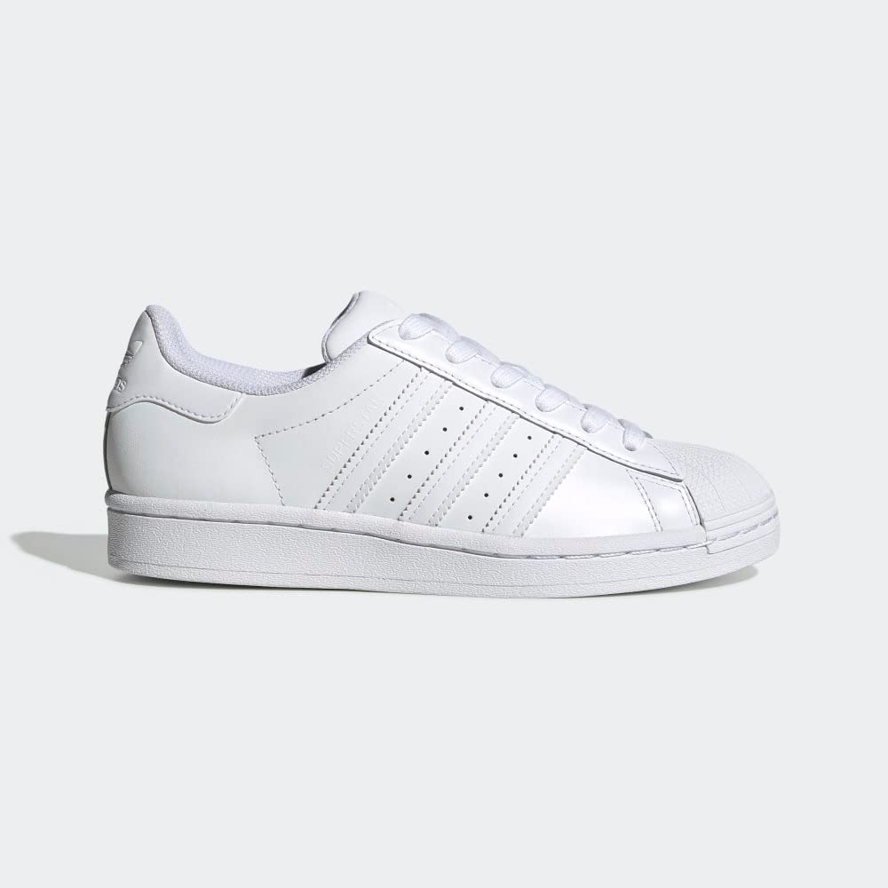 adidas Originals Baby Unisex's Superstar Sneaker, White, 6 infant US, White/White/White
