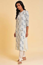 W For Woman Women'S Rayon Printed Regular Kurta