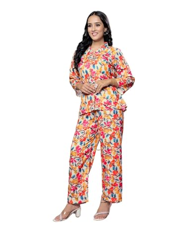 Om Sai Latest Creation Co Ord Set For Women | Summer Causal Kurta Set | Printed Kurta Set With Pant | Two-Piece Outfit For Women