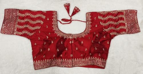 Pujia Mills WomenS Indian Ethnic Wear Designer Golden Zari Embroidery With Sequence Diamond Work Round Neck Half Sleeve Readyma