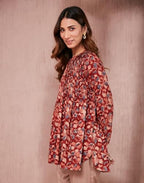 Fabindia Women'S Printed Regular Fit Tunic