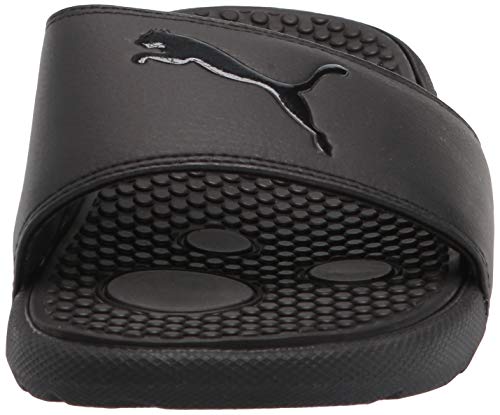 PUMA Women's Cool Cat Slide Sandal, Black, 6
