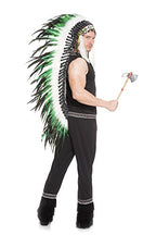 Music Legs 76622-L 4 Piece Fringed Sleeveless Top with Trim & Matching Pants with Arm Band & Toy Tomahawk&#44; Large