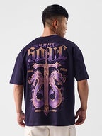 The Souled Store Original Slayer Men Oversized T-Shirts Purple