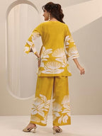 Libas WomenS Cotton Co-Ords (400633H_Yellow