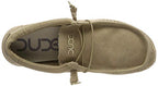 Hey Dude Men's Wally Canvas Chestnut Size 8 | Mens Shoes | Men's Lace Up Loafers | Comfortable & Light-Weight