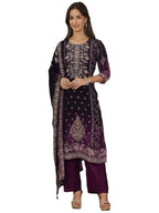 Libas WomenS Muslin Kurta Set (51698_Black