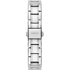 GUESS Ladies 28mm Watch - Silver Tone Bracelet Silver Tone Case White Dial
