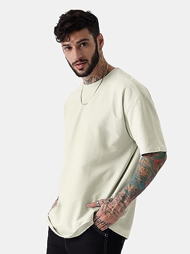The Souled Storesolids: Off Whiteoversized T-Shirts