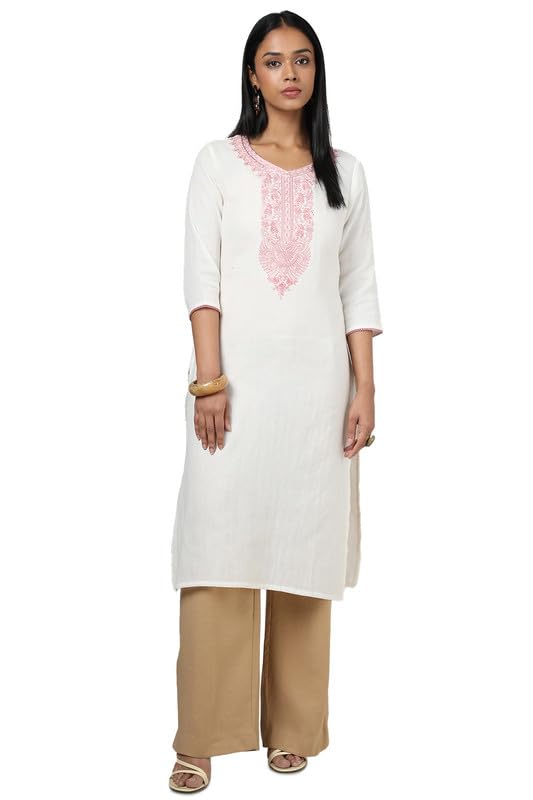 Soch Women Cotton Embroidered Kurta with Thread Work