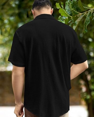 I Enterprise MenS Regular Fit Solid Soft Touch Cotton Casual Shirt Design With Spread Collar & Half Sleeve (Pack Of 2) Color_Wh