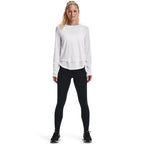 Under Armour Womens Motion Leggings, Black (003)/Jet Gray, Large Tall