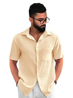 Pinkmint Mens Regular Fit Shirt (CA2_Yellow