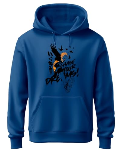 ADRO Anime Hoodies for Men, 320 GSM Soft Cotton Hoodie, Long Lasting Anime Printed Hoodie for Winter | Mens Hoodies | Sweatshirt